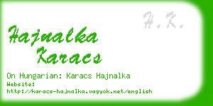 hajnalka karacs business card